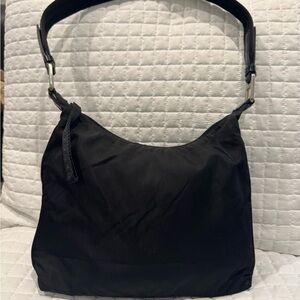 Vintage Prada shoulder bag. Nylon and leather